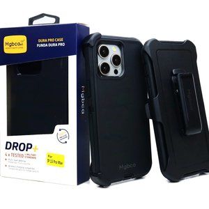 Mgbca Dura Pro Rugged Defender Case For iPhone 15 Pro , Belt Clip Holster